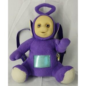 Vtg RARE 1999 Holiday Teletubbies Tinky Winky Purple Adjustable Backpack Purse